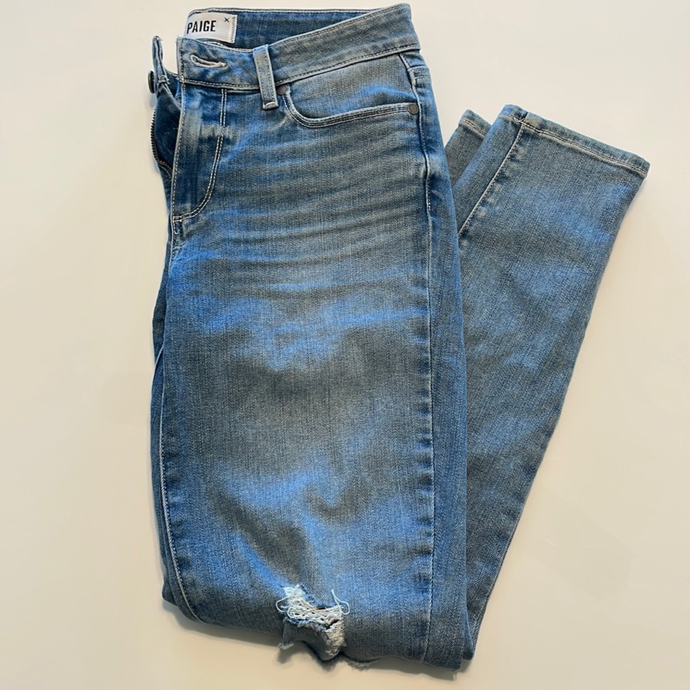 Paige Women’s Distressed Verdugo Ankle Jeans - Size 27